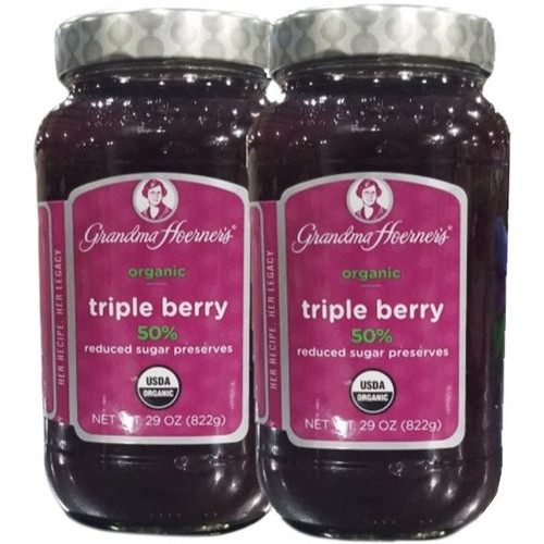 Grandma Hoerner's Organic Triple Berry Jar, 2 x 29 oz.