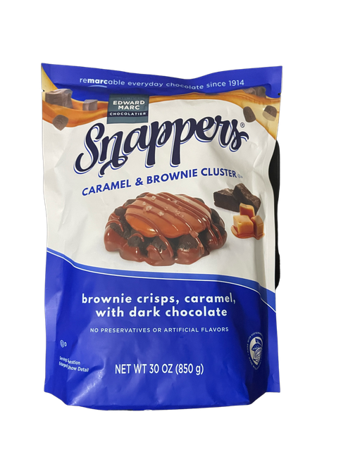 Edward Marc Chocolatier Snappers Caramel & Brownie Cluster 30 oz