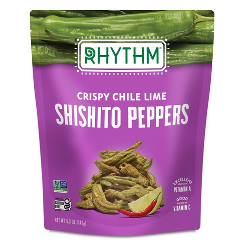 Rhythm Crispy Chile Lime Shishito Peppers, 5 Ounce