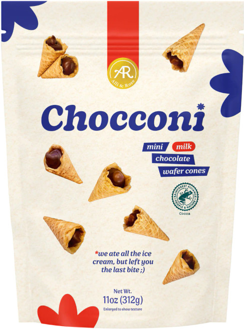 Alli and Rose Chocconi Mini Chocolate Wafer Cones 11Oz