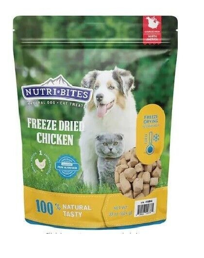 to DigNutri Bites Freeze Dried Chicken Dog & Cat Treat Greain Free Easy to Digest 22ozest 22oz