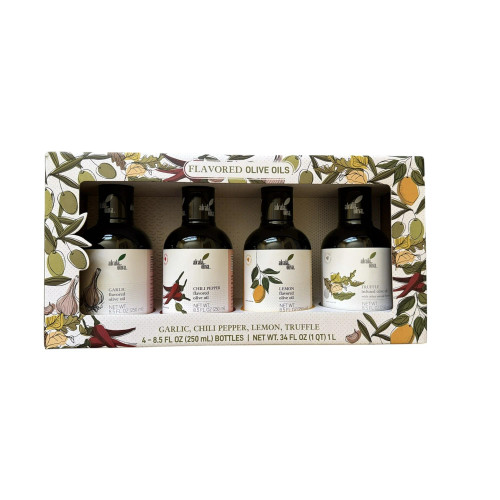 Alcalá Oliva Flavored Extra Virgin Olive Oil Assortment Gift Set – 250 ml (8.5 fl oz)