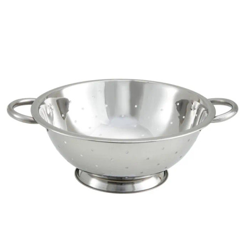Winco 5 qt Colander w/ 12" Bowl Diameter, Stainless