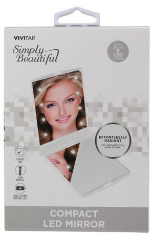 Vivitar Compact LED Ultra-Slim Mirror