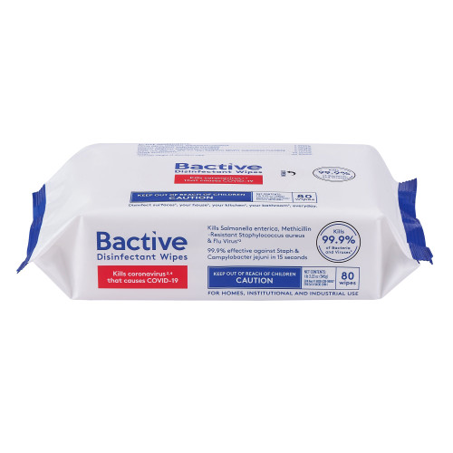 Bactive Disinfecting Wipes - 80 Count