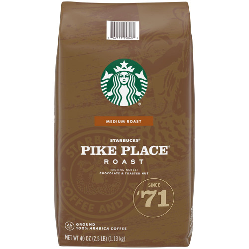 Starbucks Pike Place Medium Roast Ground Coffee (40 oz.)