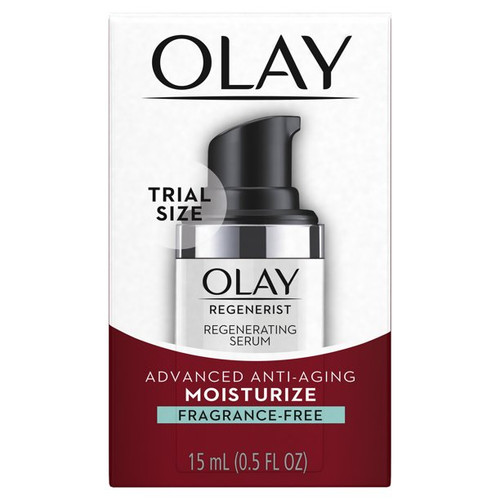 Olay Regenerist Regenerating Serum, Fragrance-Free Light Gel Face Moisturizer 0.5 fl oz