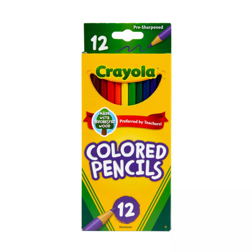 Crayola 12ct Pre-Sharpened Colored Pencils