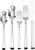 Mikasa Rockford 20-Piece Stainless Steel Flatware Set, Silver