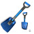 BirdRock Home Emergency Blue Utility Shovel 2 Pack For Snow Sand And Soil BirdRock Home Emergency Blue Utility Shovel 2 Pack For Snow Sand And Soil
