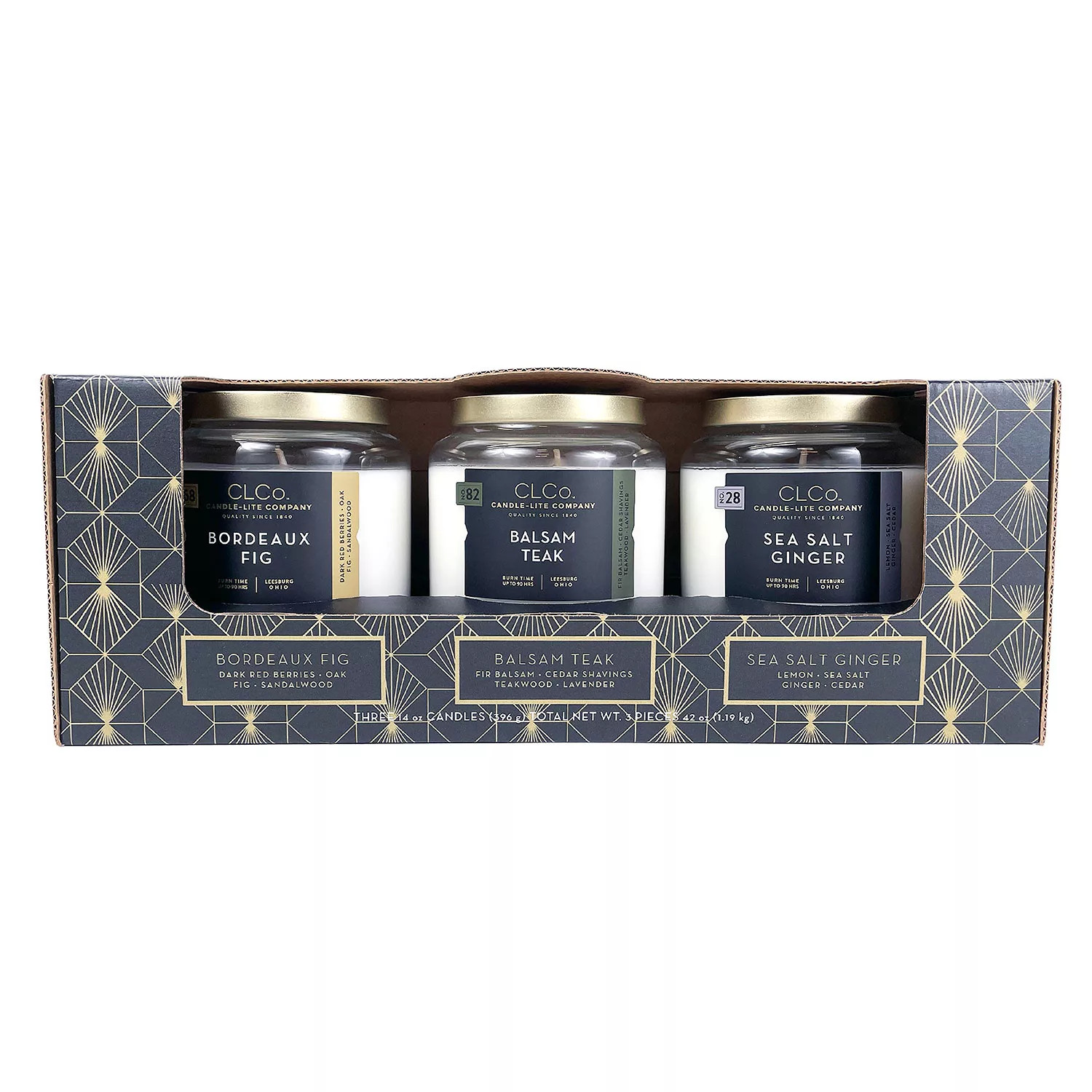 CLCo Premium Holiday Candle Bundle Mixed Fragrance Set, 3 Pack