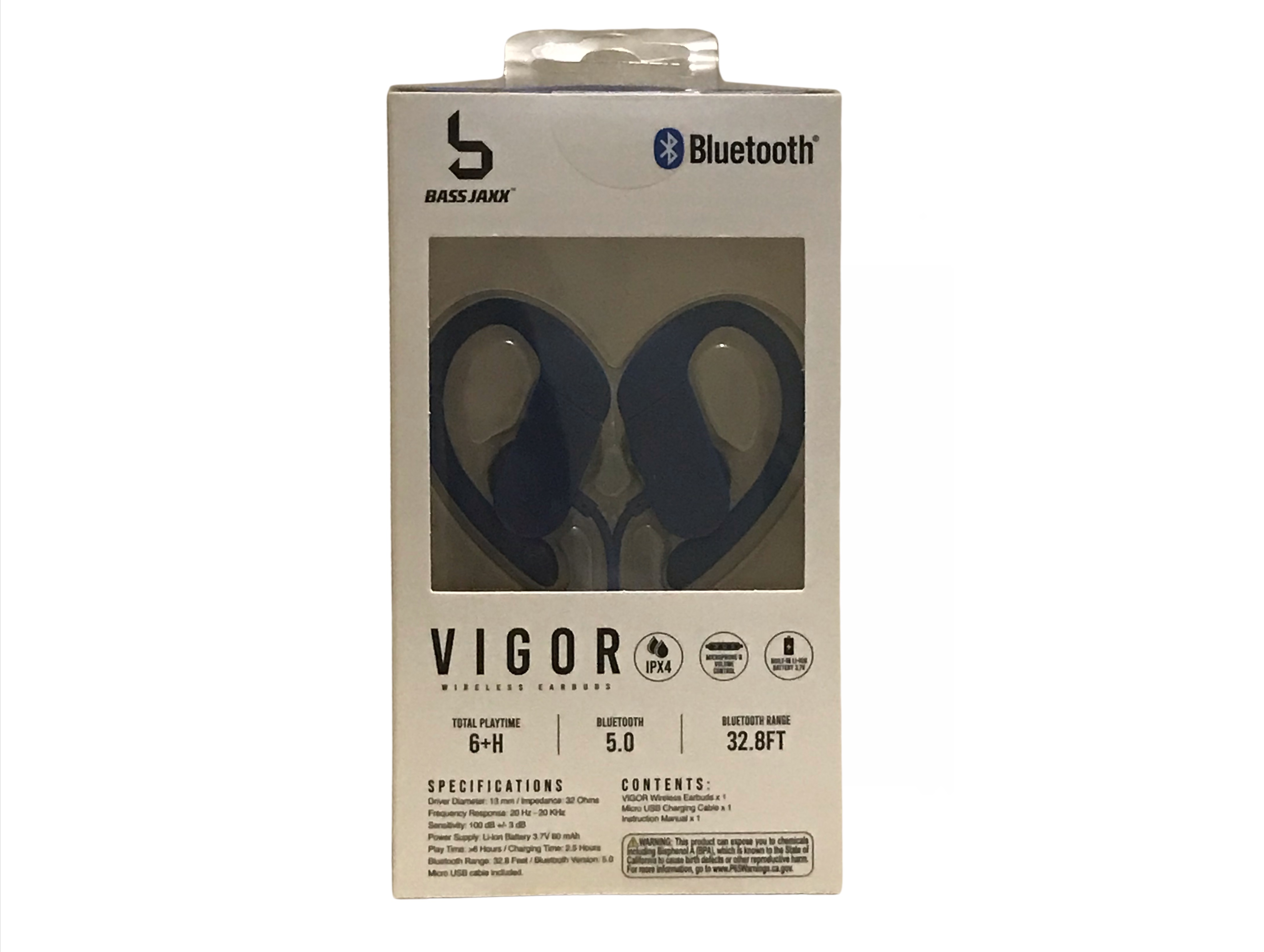 Bass Jaxx Vigor Bluetooth Wireless Earbuds