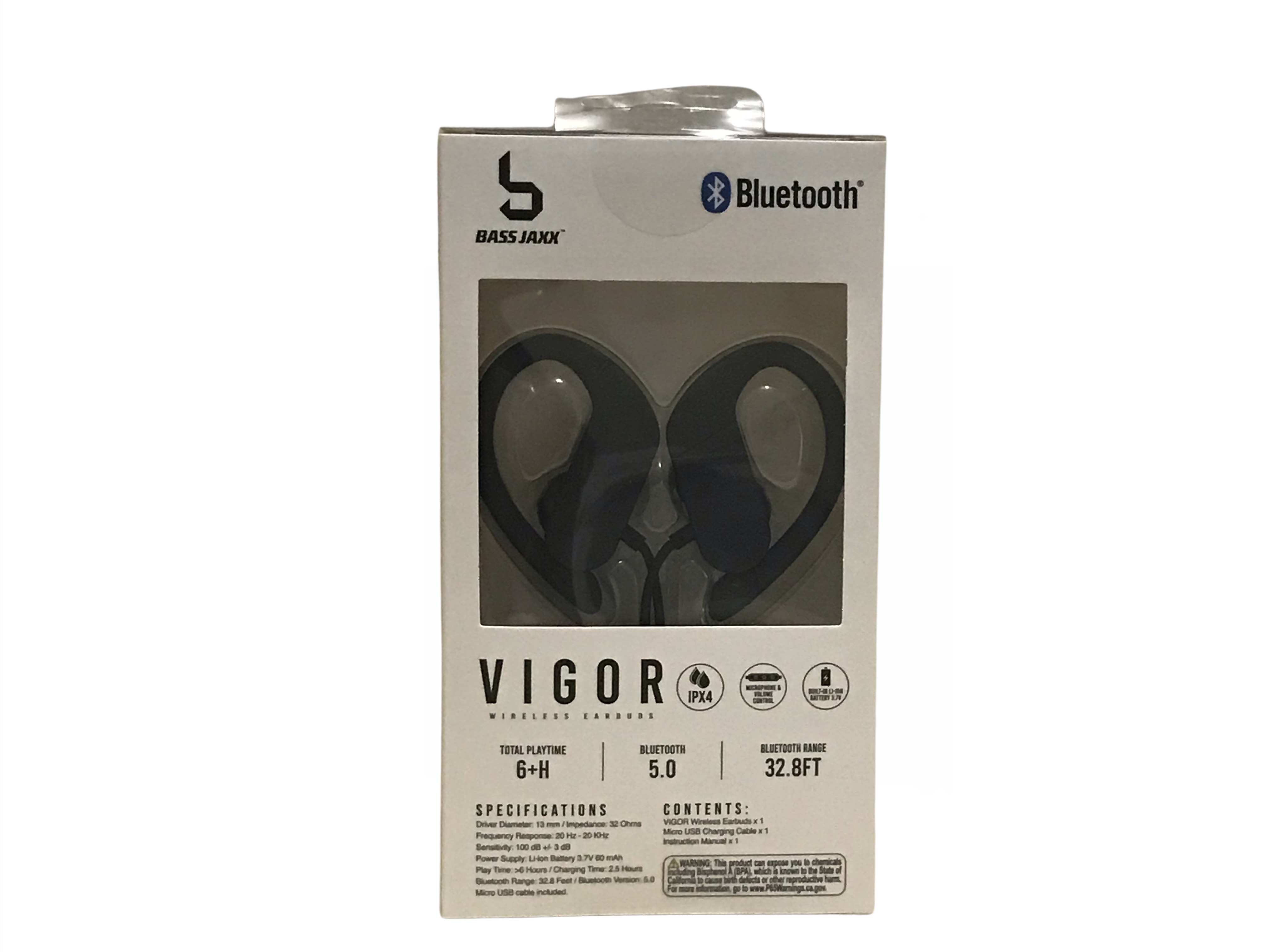 Bass Jaxx Vigor Bluetooth Wireless Earbuds