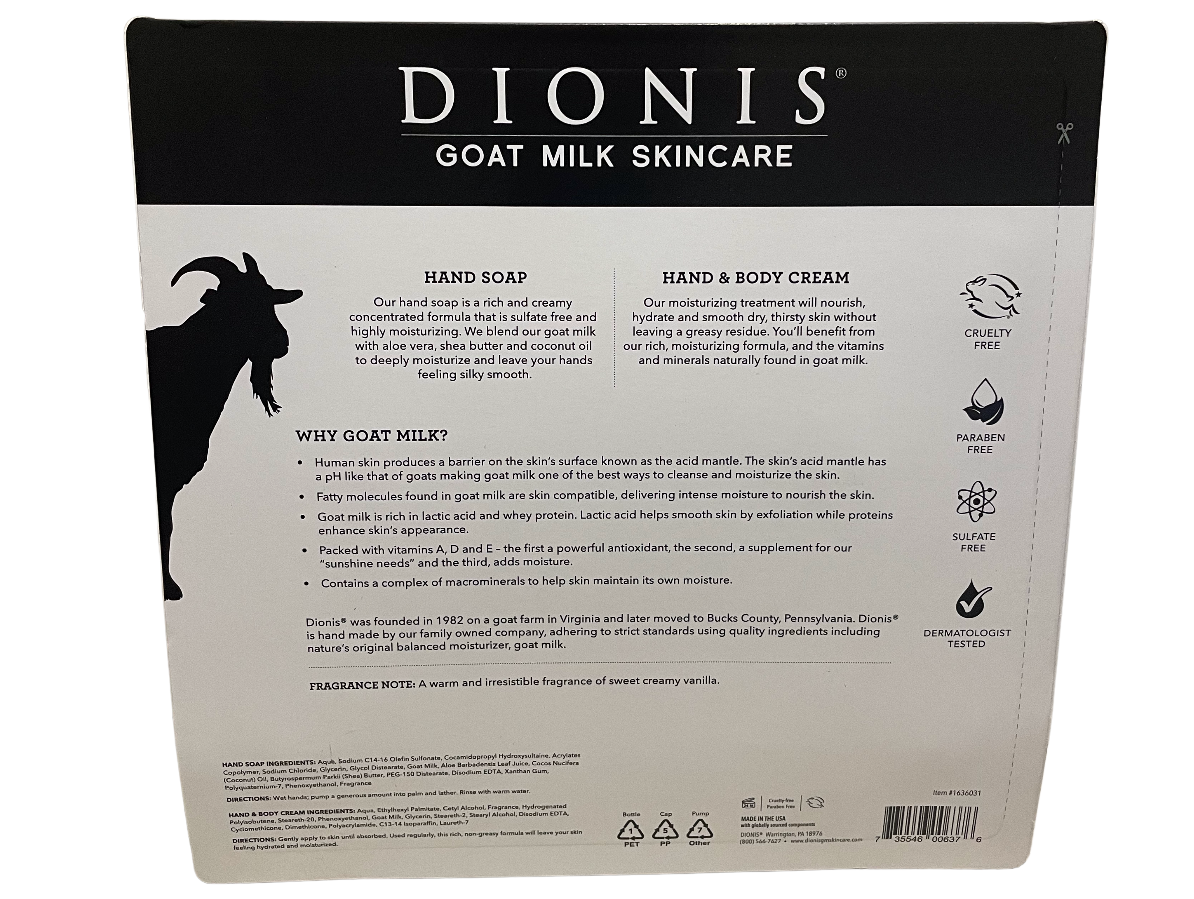 Vanilla Bean Goat Milk Hand Soap Bundle • Dionis Goat Milk Skincare