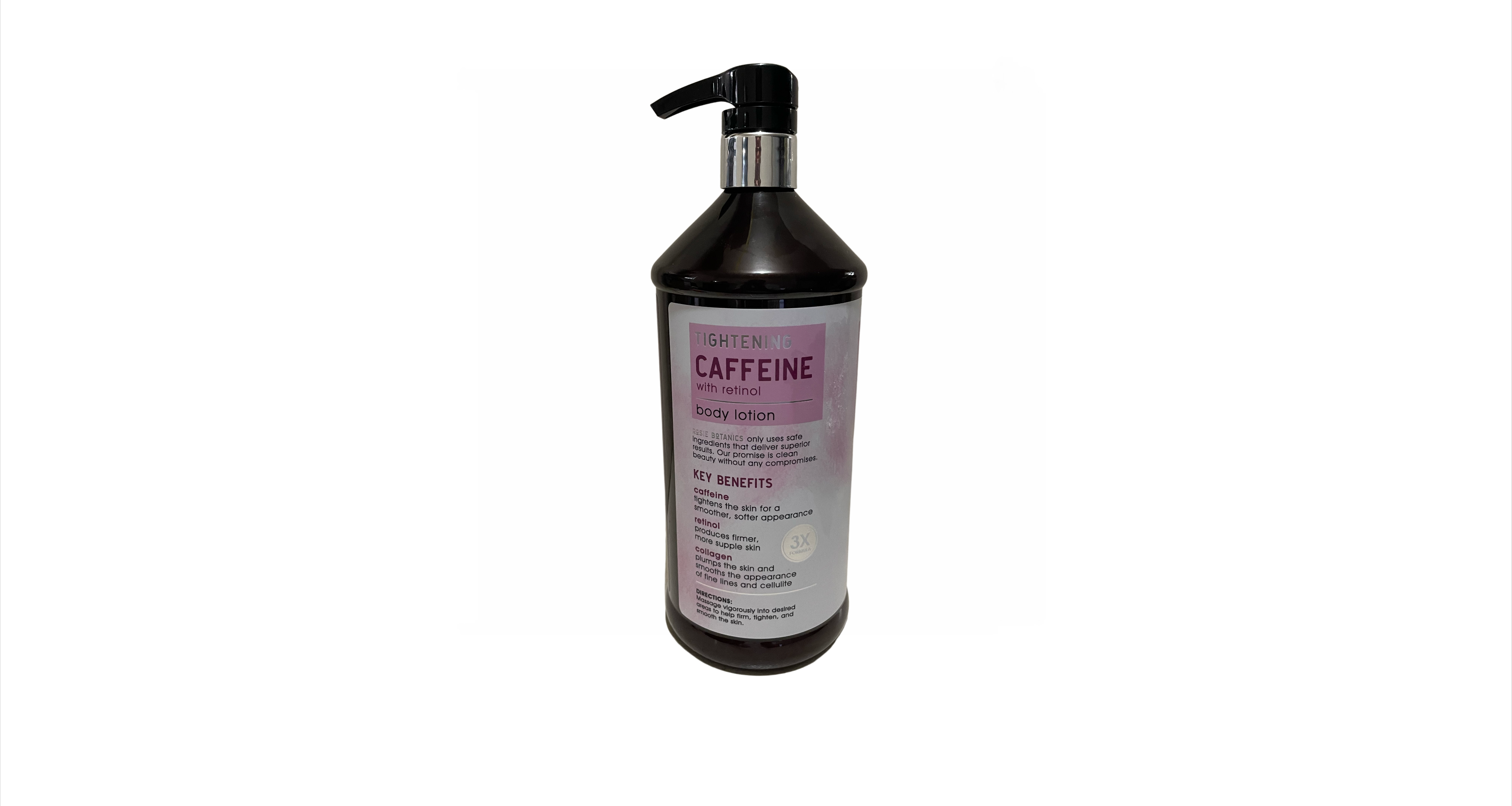 Rosie Botanics Tightening caffeine with retinol, body lotion, 32 oz