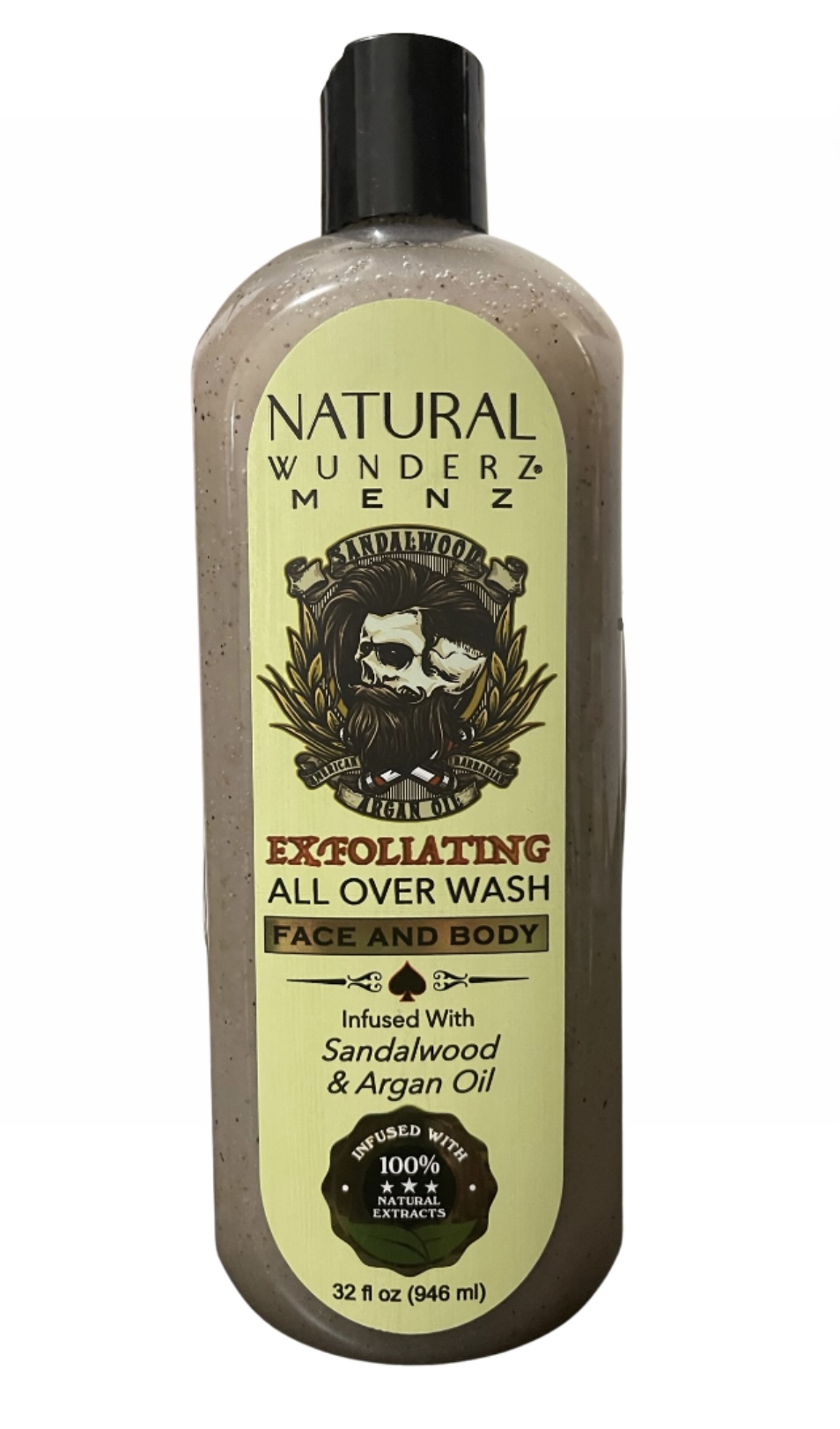 Natural Wunderz Menz Exfoliating all over body wash