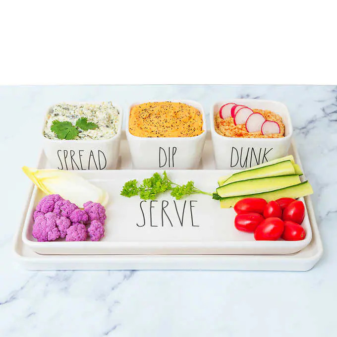 Rae Dunn 5-piece Stoneware Serve Set - Thumbnail 2