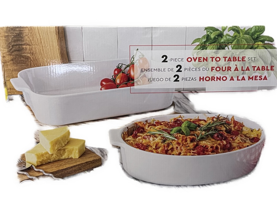 overandback 2-piece Casserole Set