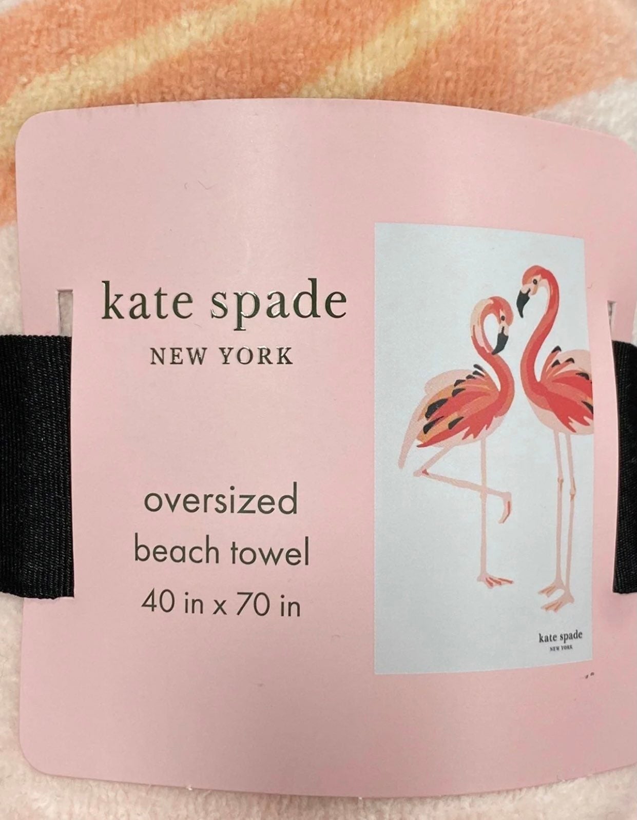 Kate Spade New York Oversized 100% Cotton Beach Towel 40 x 70