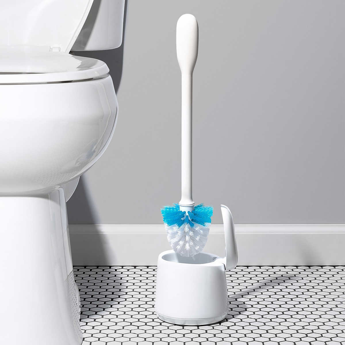 OXO Good Grips Nylon Toilet Brush with Canister White