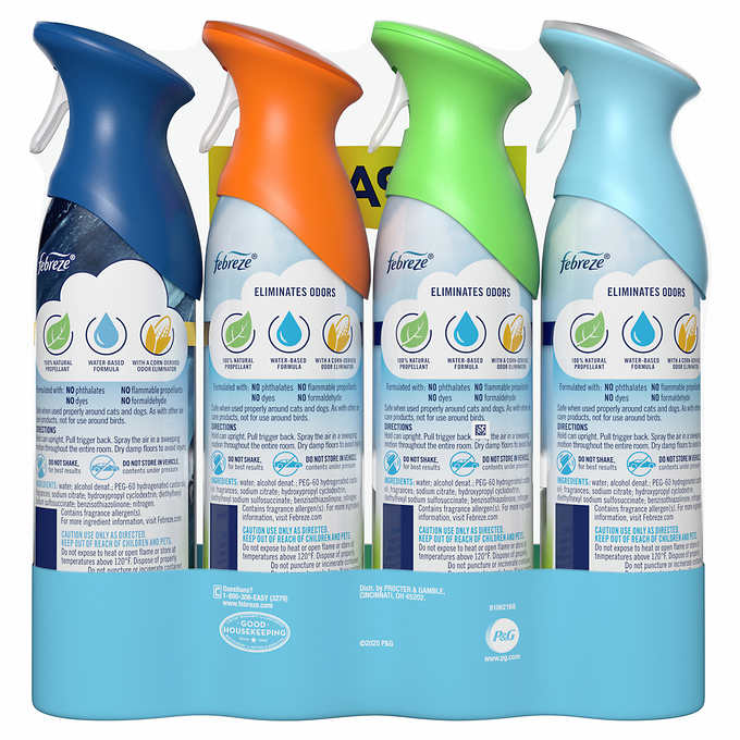  Febreze Odor-Eliminating Air Freshener, Ocean, 2 count, 8.8 fl  oz each : Everything Else