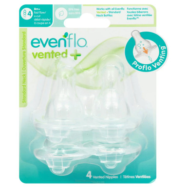 Evenflo Vented Plus Nipples (8+ Months)