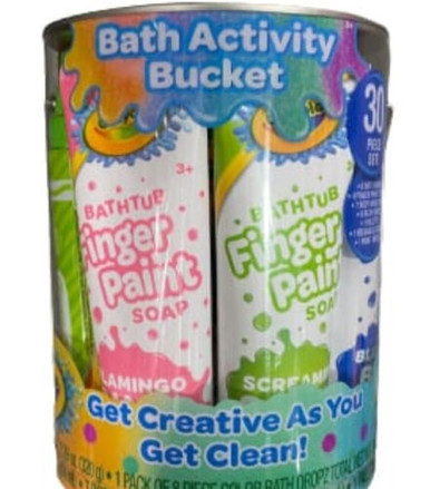 Crayola Bath Activity Bucket, 30-piece set