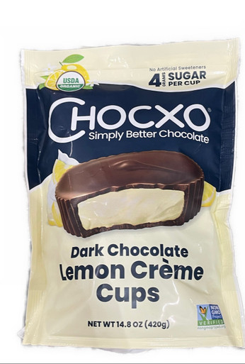 Chocxo Simply Better Chocolate Organic Dark Chocolate, Lemon Creme