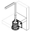 Diagram - Steel Cabinet and Furniture Leveler Attachment - replacementtablelegs.com