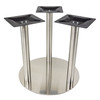 4000-SS-TRI Turin Series Stainless Steel 3 Column Table Base