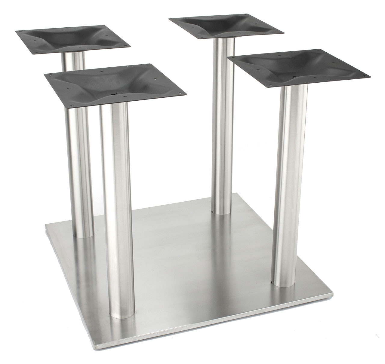 Nikai Stainless steel 30" square style pedestal table base ...