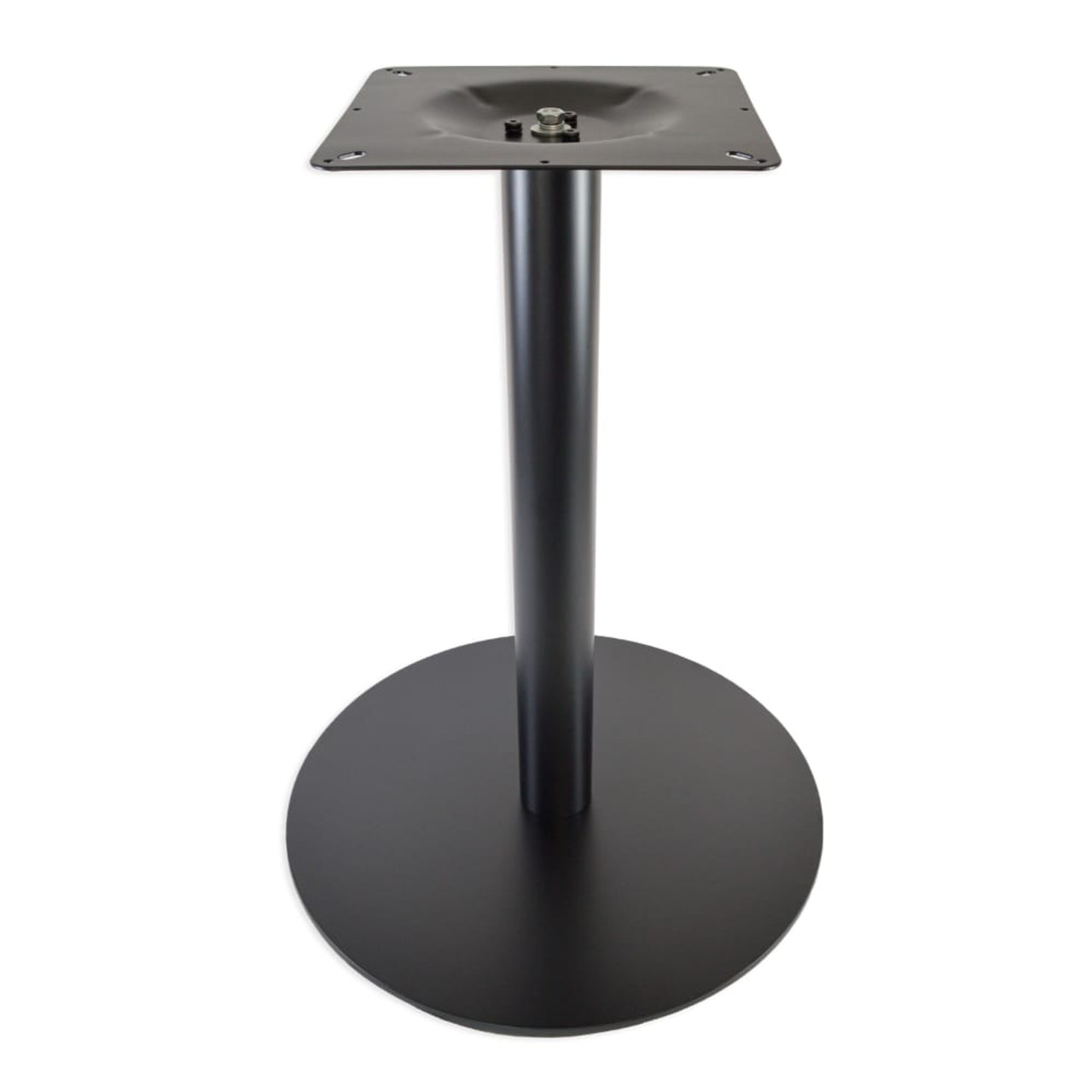 4029-43-BKZ-4 bar height, powder-coated steel table base top view.