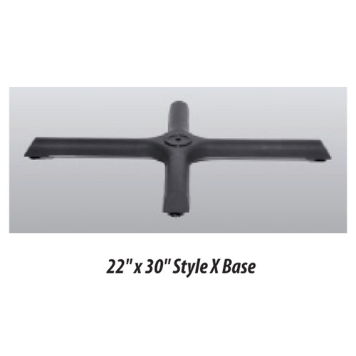 X Style Table Base 22‚Äùx30‚Äù - replacementtablelegs.com