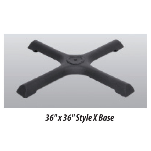 X Style Table Base 36‚Äùx36‚Äù - replacementtablelegs.com