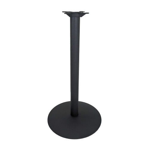 Table Base 28" Round, 40-1/4" High, Black Matte finish, Steel Tube with Cast Iron Base and Spider Attachment Table Base 28" Round, 40-1/4" High, Black Matte finish, Steel Tube with Cast Iron Base and Spider Attachment