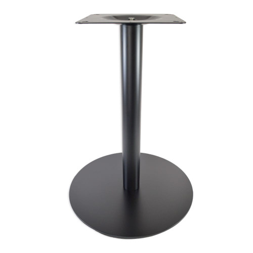4022-28-BKZ dining height, powder-coated steel table base. 4022-28-BKZ dining height, powder-coated steel table base.