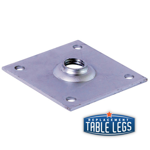 Mounting bracket for 6'' Heavy Duty Flared Cabinet Leg - replacementtablelegs.com