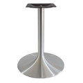 Dining height trumpet or fluted style aluminum table base