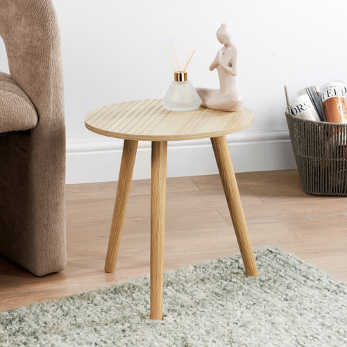 Scandi Oak Effect Side Table
