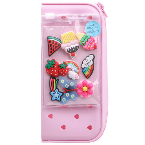 Kawaii Charm Pencil Case - Pink