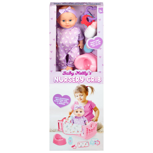 Baby Nelly's Nursery Crib Doll Playset