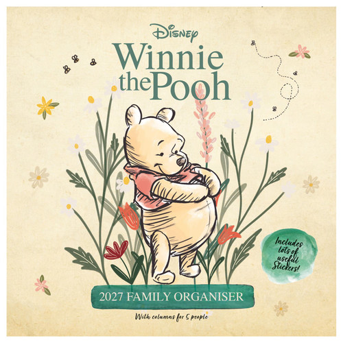 Winnie the Pooh Family Organiser 2027 - Yellow