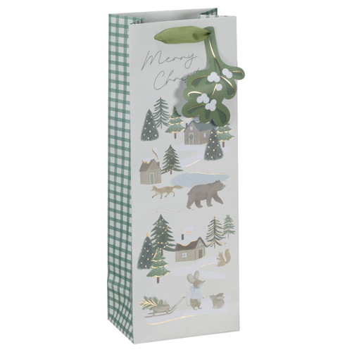 Alpine Charm Bottle Bag - Woodland