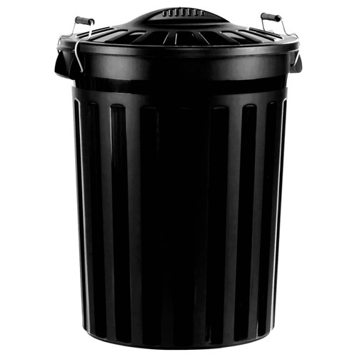 Refuse Bin with Metal Clip Handles 80L