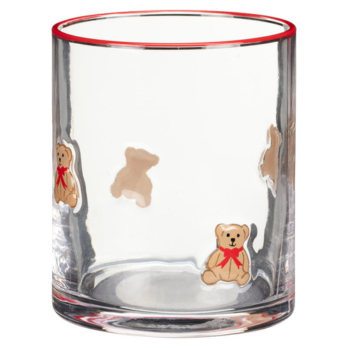 Teddy Bear Icon Christmas Glass