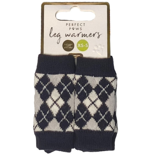 Perfect Paws Dog Leg Warmers 2pk - Grey