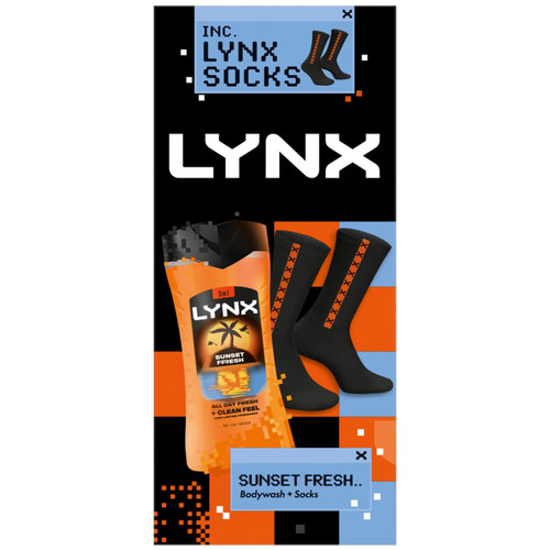 Lynx Sunset Bodywash & Socks Gift Set