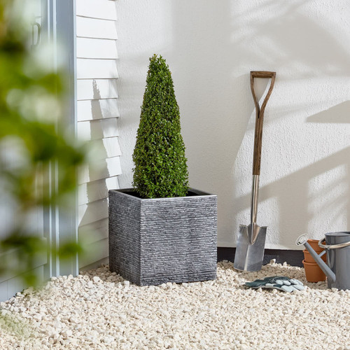 Large Square Planter - Pewter