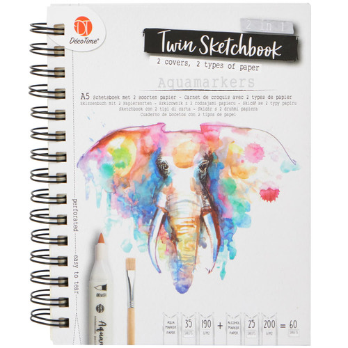 A5 2 in 1 Twin Sketchbook