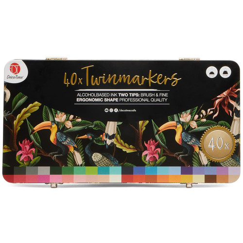 40 Twin Markers In Tin